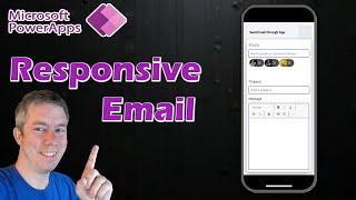 Create Beautiful Email Screen for Power Apps - Responsive Beginner Tutorial