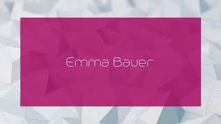 Emma Bauer - appearance