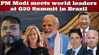 #DrAbhishekMishra #PMModi meets world leaders at #G20 Summit in Brazil #India