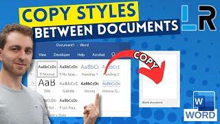 MS Word: Copy styles from one document to another  1 MINUTE