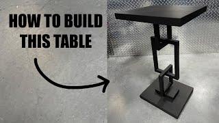 Making a Metal End Table with Steel Tubing | How To Build