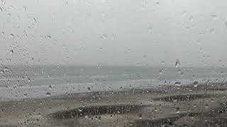 Relaxation - Cozy Window and Rain by the Ocean  - 10 Hours #relaxing #rain #sleep