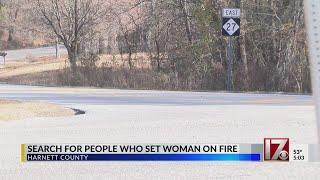 3 set woman on fire in Harnett County, deputies say