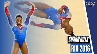  Simone Biles  Spectacular Debut  Her First-Ever Olympic Routine️