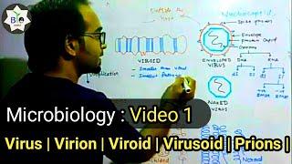 No confusion || Virus Viroid Virion Virusoids Prions || Microbiology in हिंदी - CSIR | DBT | GATE