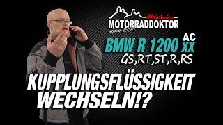 BMW R 1200 GS | Changing clutch fluid, clutch, venting, oil | How does it work?