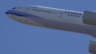 China Airlines Boeing 777-300ER B-18006 Takeoff from KIX 06R