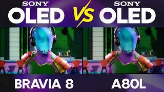 Sony BRAVIA 8 vs Sony A80L OLED TV Comparison | New vs Old in HDR