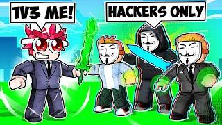 I Met A HACKER CLAN in Roblox Bedwars..