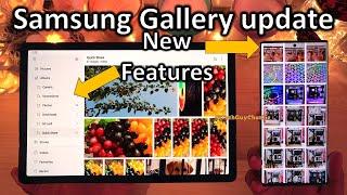 Samsung Gallery app Update NEW Drawer UI and Full screen scrolling