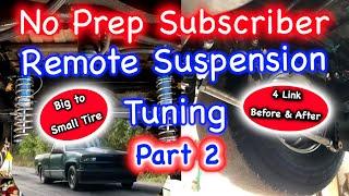 No Prep Remote Suspension Tuning Part 2- 4 Link Plot Before and After