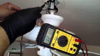 Ceiling Fan VOLTAGE TEST!