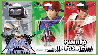 Amiibo Unboxing: Famicom R.O.B., Roy, and Ryu!