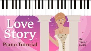 Love Story by Taylor Swift Piano Tutorial - Early Intermediate