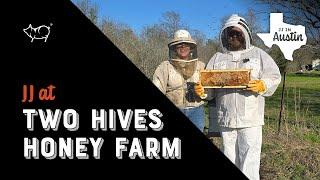 JJ at Two Hives Honey Farm - Angry Bees | Bee Stungs | Honey Tasting | JJ Running from Bees