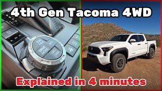 How to Use 4WD In 4 Minutes (2024+ Tacoma)