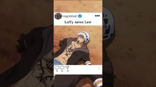 Law gets saved by Luffy #trend #trending #anime #animeedit #animedits