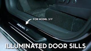 Tesla Model 3/Y Illuminated Door Sills | Super Easy Install!