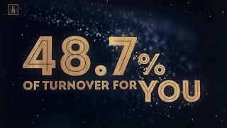 The 48,7% of FM WORLD turnover goes back to the distributors.