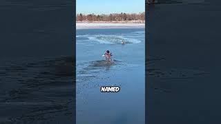 Hero Saves a Dog from a Frozen Lake ️