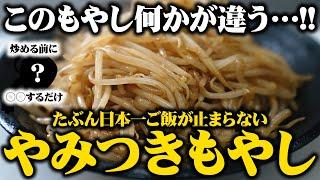 1袋たった18円のもやしが化ける【ご飯が止まらないやみつきもやしの作り方】