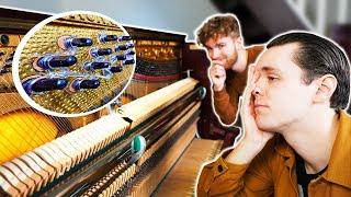 I switched my piano strings to fishing line then hired a piano tech to fix it