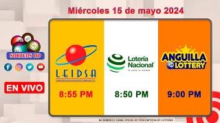 Lotería Nacional LEIDSA y Anguilla Lottery en Vivo │Miércoles 15 de mayo 2024-8:55 PM