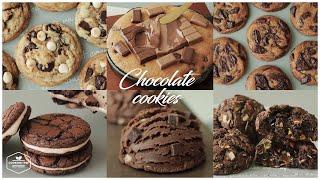 6가지 초콜릿 쿠키 레시피 모음.zip : 6 Chocolate Cookies Recipe * 홈베이킹 영상 모음 Baking Video | Cooking tree