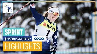 Maiden World Cup win for Brennan | Women's Sprint | Davos | FIS Cross Country