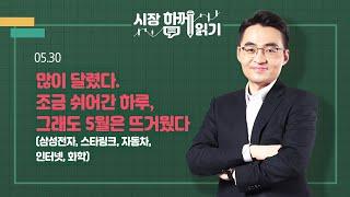 [시장함께읽기] 5월 30일, 많이 달렸다. 조금 쉬어간 하루, 그래도 5월은 뜨거웠다(삼성전자, 스타링크, 자동차, 인터넷, 화학)