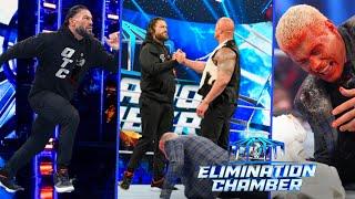 Roman Reigns Returns To Attack Cody Rhodes At Elimination Chamber 2025 - The Rock And Roman Reigns ?