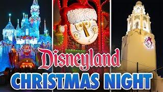 Disneyland 2 Park Christmas Walkthrough - Disneyland & California Adventure at Night