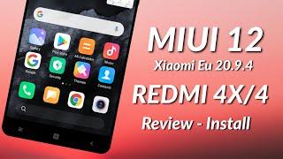 REDMI 4X/4 MIUI 12 | XIAOMI Eu 20.9.4 Review and Install | MIUI 12 UPDATE