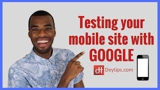 Mobile friendly test for your website | Mobile website test tutorial