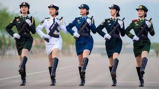 The style of female soldiers in the military parade P2—show the world the confidence and strength
