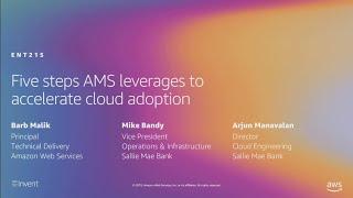 AWS re:Invent 2019: Five steps AMS leverages to accelerate cloud adoption (ENT215)