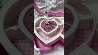Детская шкатулка сердце двойное