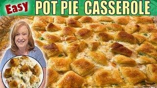 EASY CHICKEN POT PIE Bubble Up CASSEROLE | Easy Weekday Dinner Idea