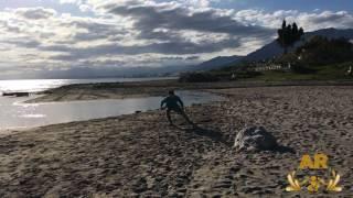 Deporte en playa al aire libre