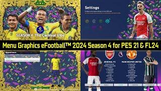 Menu Graphics eFootball™ 2024 Season 4 - PES 2021 & Football Life 2024