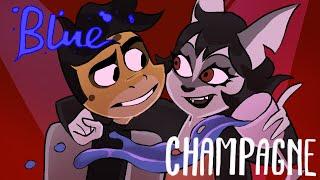 Blue Champagne / original animation meme