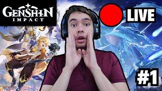 GENSHIN IMPACT LIVE!!!!  My First YouTube Livestream GENSHIN & CHATTING (English / Spanish)