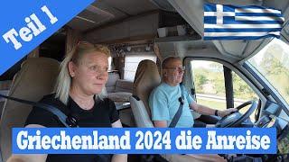 Vlog1  Wohnmobilreise nach Griechenland im Septemper 2024 ,unsere ersten zwei Zwischenstopps