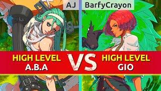 GGST ▰ AJ (A.B.A) vs BarfyCrayon (Giovanna). High Level Gameplay