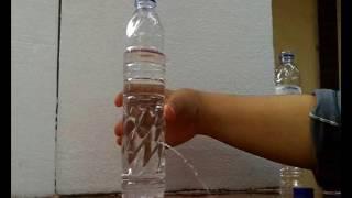 Tekanan hidrostatik pada air di sebuah botol