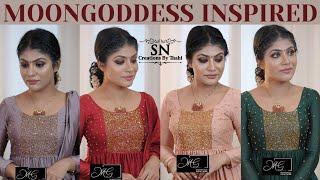 Moongoddess Inspired easy ആയി ചെയ്യാം Partyൽ തിളങ്ങാം|| Party Wear Handwork #design #tutorial