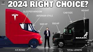 Which is the KING of 2024 heavy trucks? Tesla Electric Semi Vs. All Heavy Truck Competitors?
