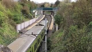 Trains Passing through Killester Station. 2/4/2021.