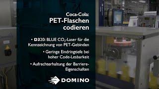 Mit dem CO2-Laserbeschrifter D320i BLUE PET-Flaschen bedrucken | Domino Deutschland