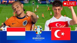 Netherlands vs Turkey Live | UEFA Euro 2024 | Full Match & EAFC 24 Gameplay